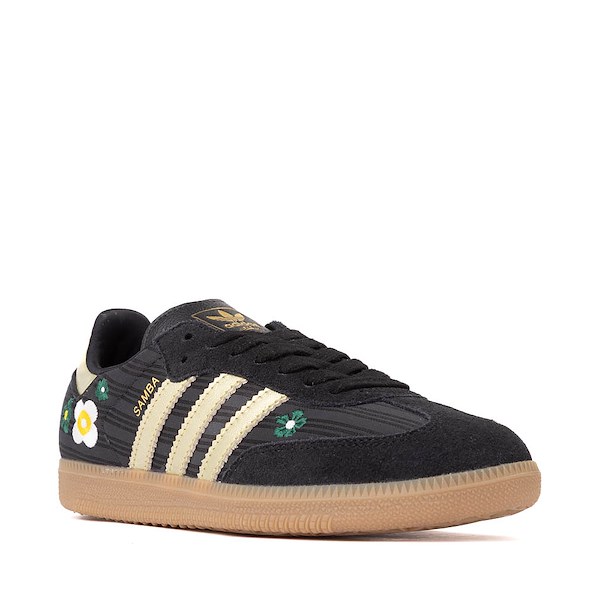 alternate view Womens adidas x Liberty London Samba OG Athletic Shoe - Core Black / Gold Metallic / GumALT5