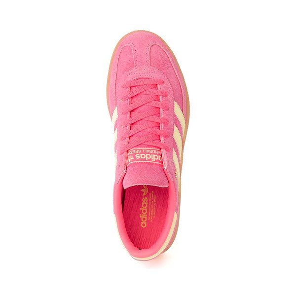 alternate view Womens adidas Handball Spezial Athletic Shoe - Lucid Pink / Almost Yellow / Gold MetallicALT2