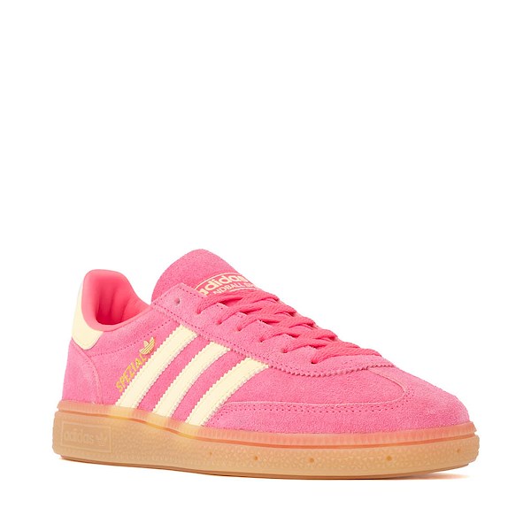 alternate view Womens adidas Handball Spezial Athletic Shoe - Lucid Pink / Almost Yellow / Gold MetallicALT5