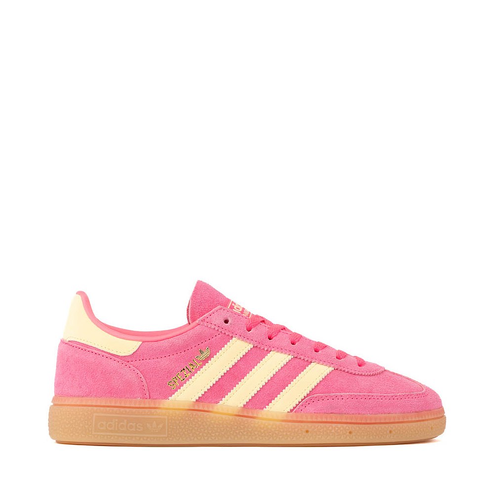 Womens adidas Handball Spezial Athletic Shoe - Lucid Pink / Almost Yellow / Gold Metallic