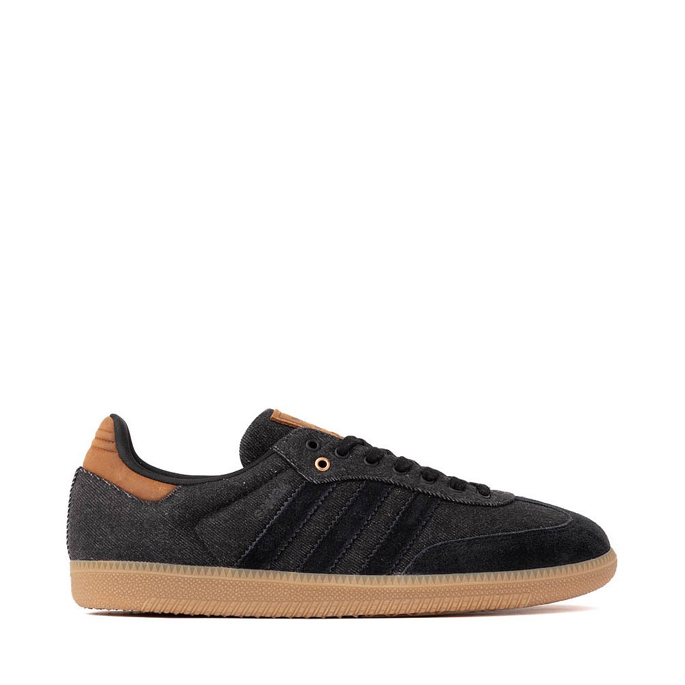 Mens adidas Samba OG Denim Athletic Shoe - Core Black / Gum