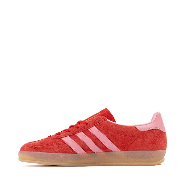 alternate view Womens adidas Gazelle Indoor Athletic Shoe - Better Scarlet / Light Pink / GumALT1