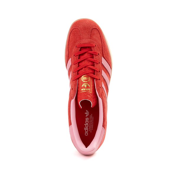 alternate view Womens adidas Gazelle Indoor Athletic Shoe - Better Scarlet / Light Pink / GumALT2