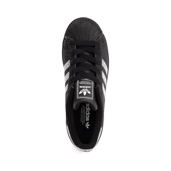 alternate view Womens adidas Superstar II Athletic Shoe - Core Black / Silver Metallic / Off WhiteALT2