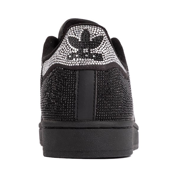 alternate view Womens adidas Superstar II Athletic Shoe - Core Black / Silver Metallic / Off WhiteALT4