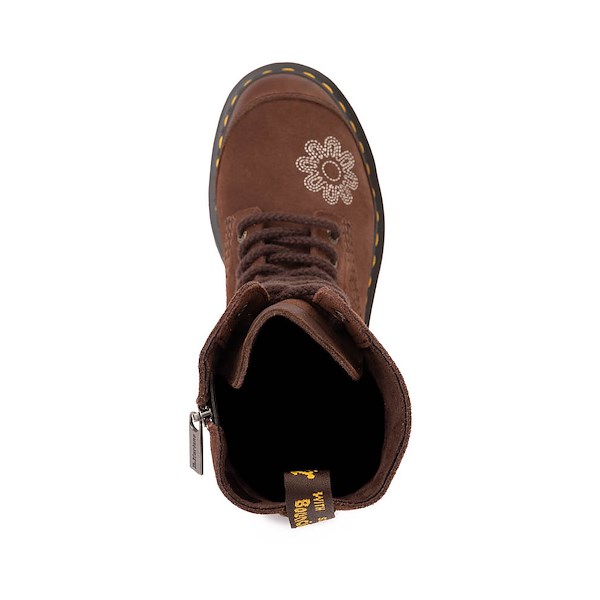 alternate view Womens Dr. Martens 1B99 Dunnet Flower Mid-Calf Boot - Dark BrownALT2