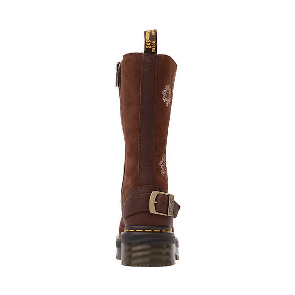 alternate view Womens Dr. Martens 1B99 Dunnet Flower Mid-Calf Boot - Dark BrownALT4