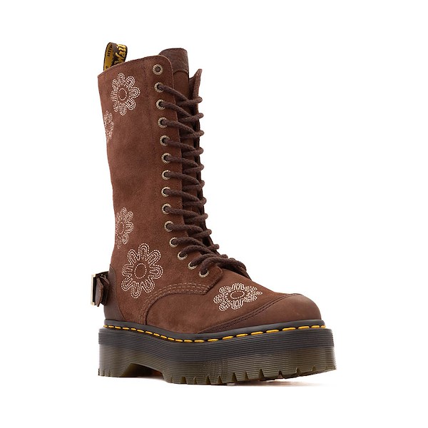 alternate view Womens Dr. Martens 1B99 Dunnet Flower Mid-Calf Boot - Dark BrownALT5