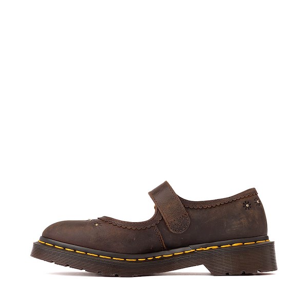 alternate view Womens Dr. Martens Flower Mary Jane - Dark BrownALT1
