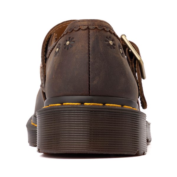 alternate view Womens Dr. Martens Flower Mary Jane - Dark BrownALT4