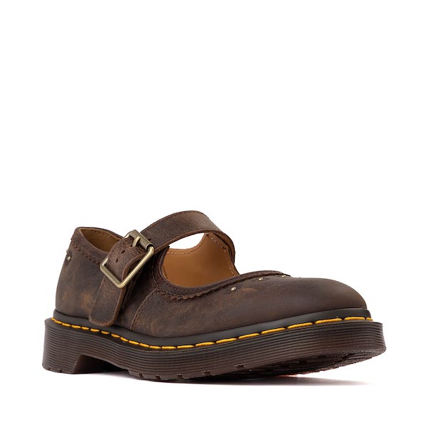 alternate view Womens Dr. Martens Flower Mary Jane - Dark BrownALT5