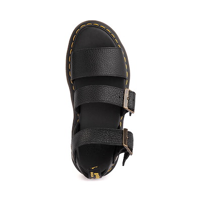 Dr Martens Gryphon Unisex Platform Sandals Black Leather Buckle US 12 EU46 Gryphon Quad Leather Gladiator Platform Sandals in Black  main image 2
