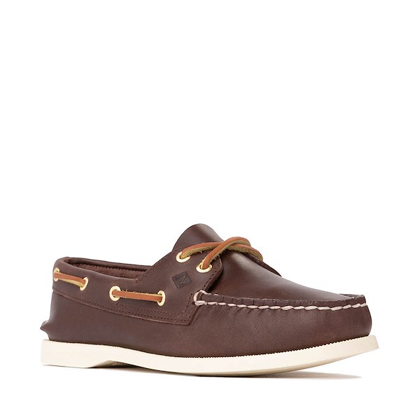 alternate view Womens Sperry Top-Sider Authentic Original™ 2-Eye Boat Shoe - Royal BrownALT5