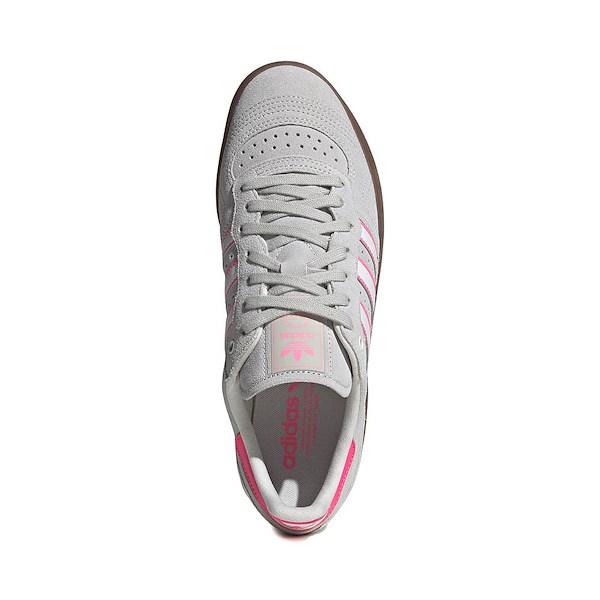 alternate view adidas Handball Top RM Athletic Shoe - Grey / White / Lucid PinkALT2