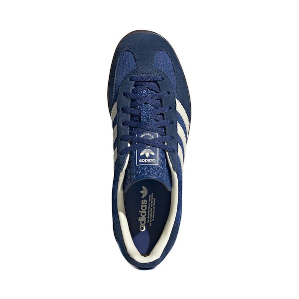 alternate view Womens adidas Gazelle Indoor Athletic Shoe - Victory Blue / Night Indigo / Cream WhiteALT2