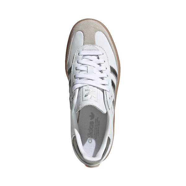 alternate view Womens adidas Sambae Athletic Shoe - White / Silver Metallic / GumALT2