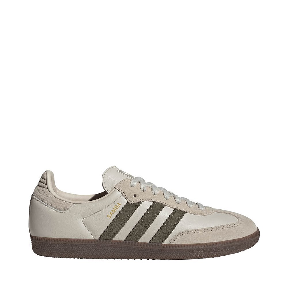 Mens adidas Samba OG Athletic Shoe - Alumina / Medium Dark Khaki / Gum