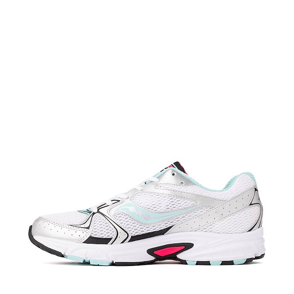 alternate view Saucony Ride Millennium Athletic Shoe - White / Silver / AquaALT1