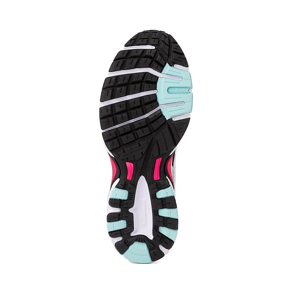 alternate view Saucony Ride Millennium Athletic Shoe - White / Silver / AquaALT3