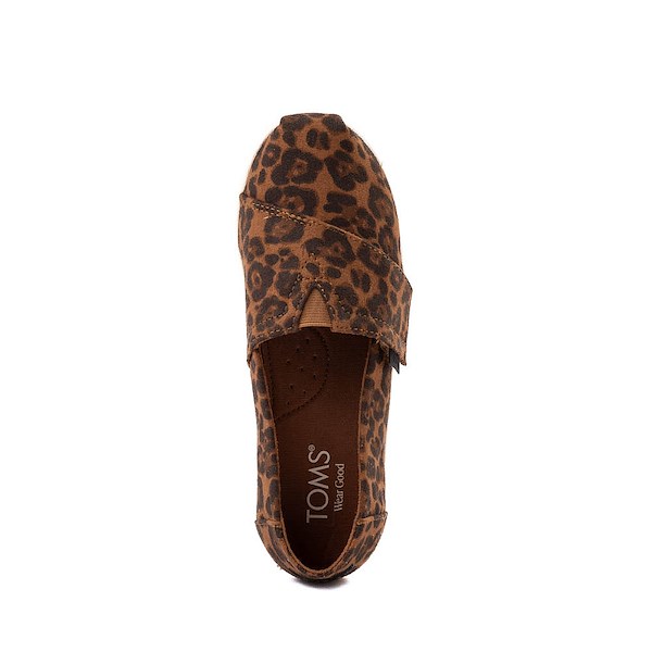 alternate view TOMS Alpargata Slip-On Casual Shoe - Little Kid / Big Kid - LeopardALT2