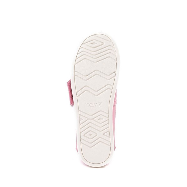 alternate view TOMS Alpargata Metallic Slip-On Casual Shoe - Little Kid / Big Kid - PinkALT3