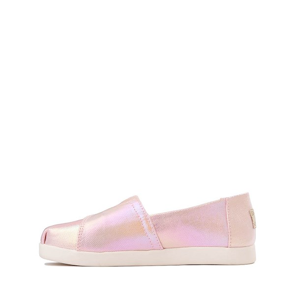 alternate view TOMS Alpargata Slip-On Casual Shoe - Little Kid / Big Kid - Pink Quartz IridescentALT1