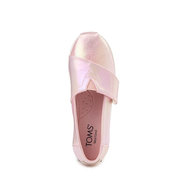 alternate view TOMS Alpargata Slip-On Casual Shoe - Little Kid / Big Kid - Pink Quartz IridescentALT2