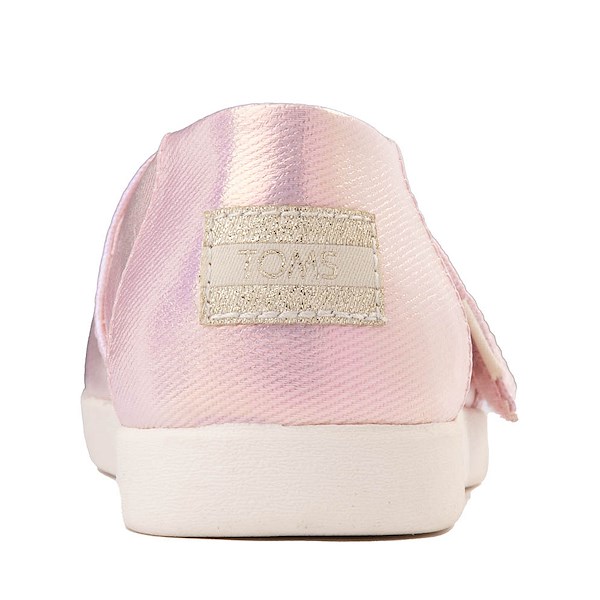 alternate view TOMS Alpargata Slip-On Casual Shoe - Little Kid / Big Kid - Pink Quartz IridescentALT4