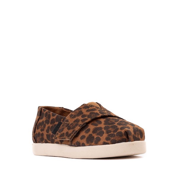 alternate view TOMS Alpargata Slip-On Casual Shoe - Baby / Toddler - LeopardALT5