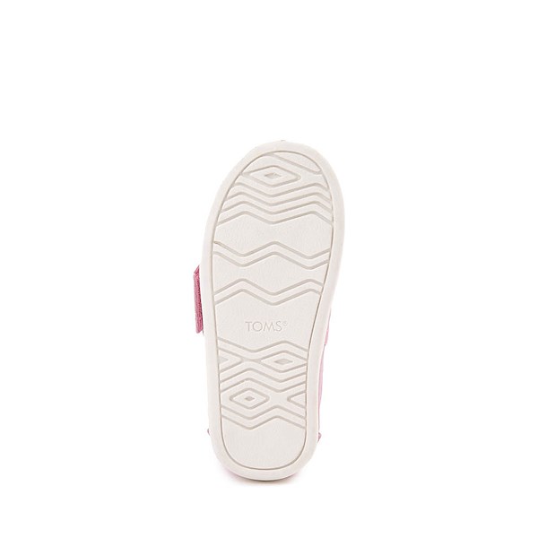 alternate view TOMS Alpargata Metallic Slip-On Casual Shoe - Baby / Toddler / Little Kid - PinkALT3