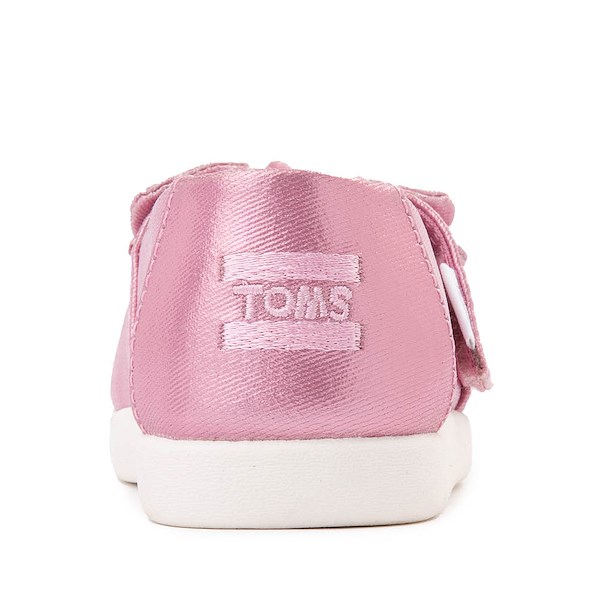 alternate view TOMS Alpargata Metallic Slip-On Casual Shoe - Baby / Toddler / Little Kid - PinkALT4