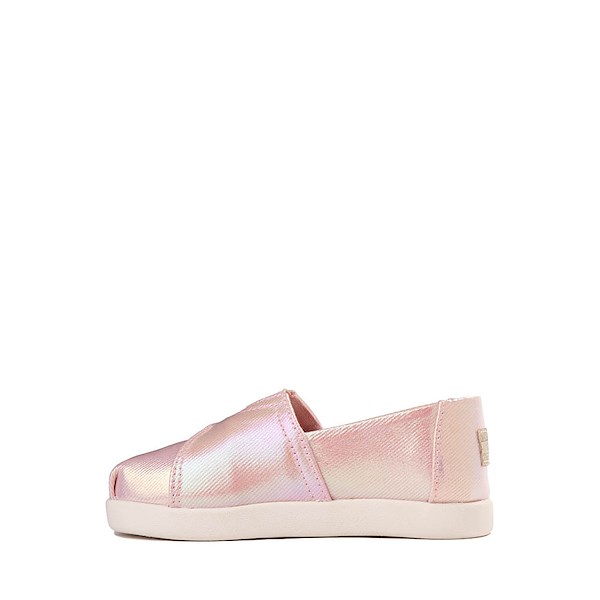 alternate view TOMS Alpargata Slip-On Casual Shoe - Baby / Toddler / Little Kid - Pink Quartz IridescentALT1