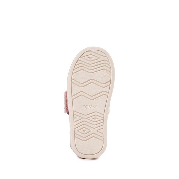 alternate view TOMS Alpargata Slip-On Casual Shoe - Baby / Toddler / Little Kid - Pink Quartz IridescentALT3