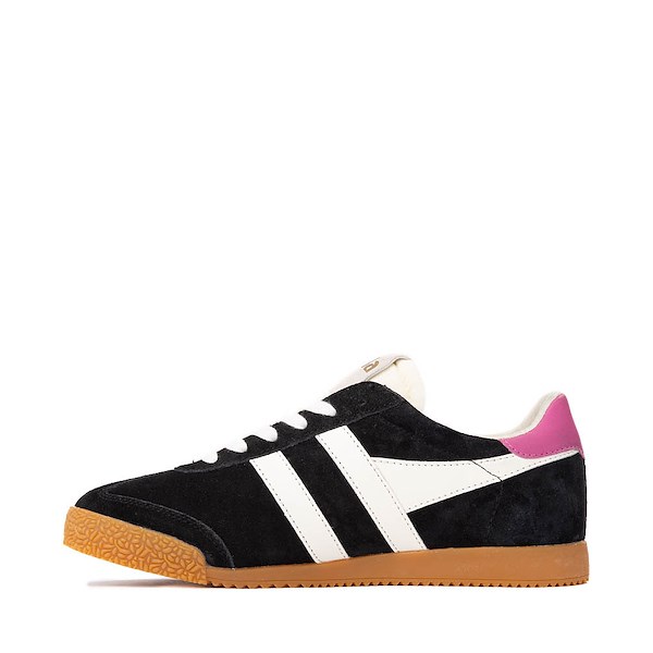 alternate view Womens Gola Classics Elan Sneaker - Black / Off White / FuchsiaALT1