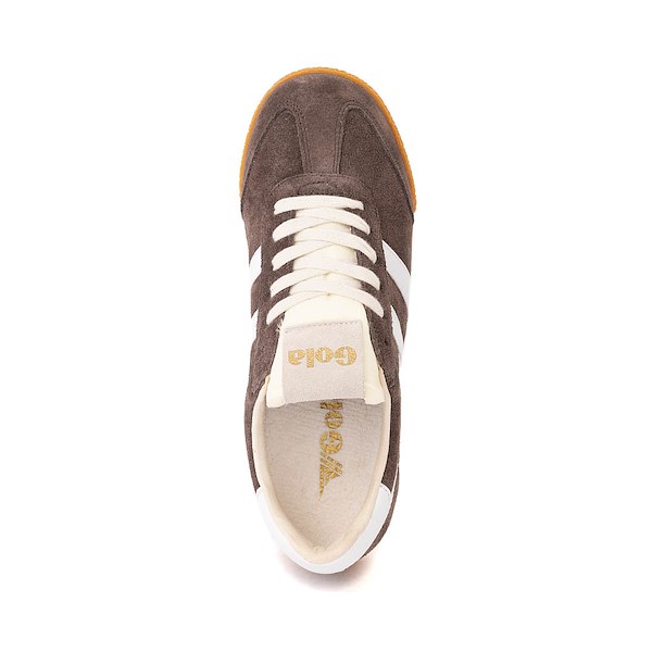 alternate view Womens Gola Classics Elan Sneaker - Mocha / WhiteALT2