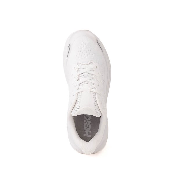 alternate view HOKA Clifton 10 Athletic Shoe - Little Kid - White / WhiteALT2