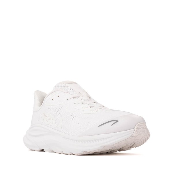 alternate view HOKA Clifton 10 Athletic Shoe - Little Kid - White / WhiteALT5