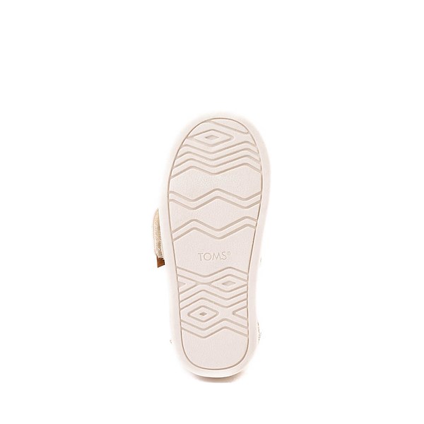 alternate view TOMS Alpargata Mini Sequin Slip-On Casual Shoe - Baby / Toddler / Little Kid - ChampagneALT3