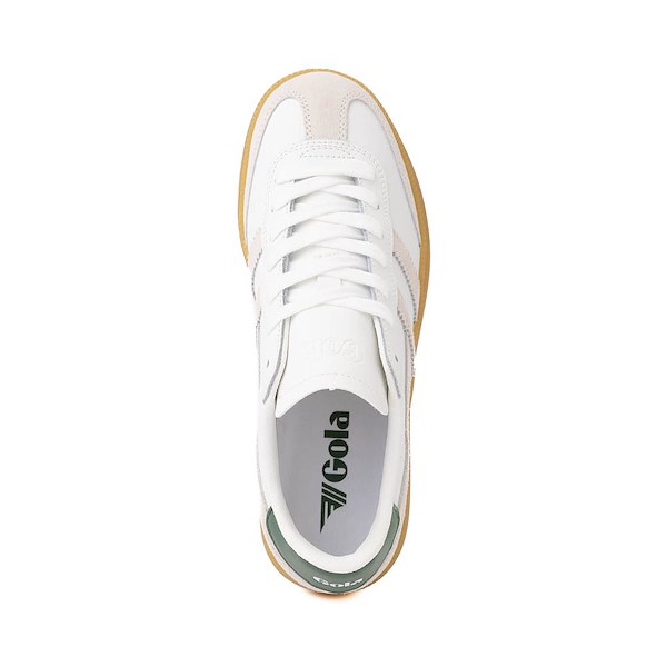 alternate view Womens Gola Classics Viper Leather Sneaker - White / White / Evergreen / GumALT2