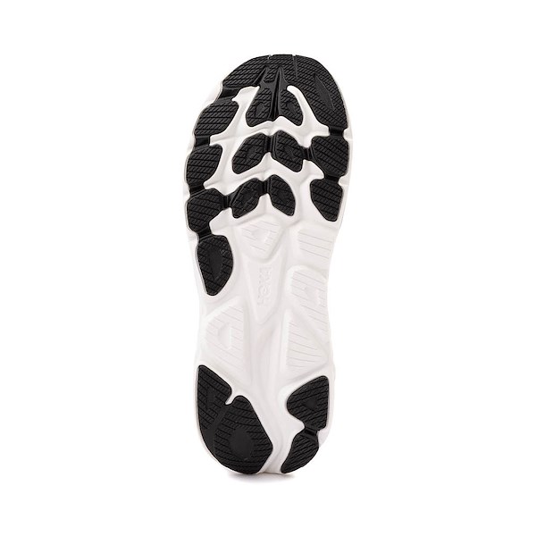 alternate view Mens HOKA Clifton 10 Athletic Shoe - White / BlackALT3