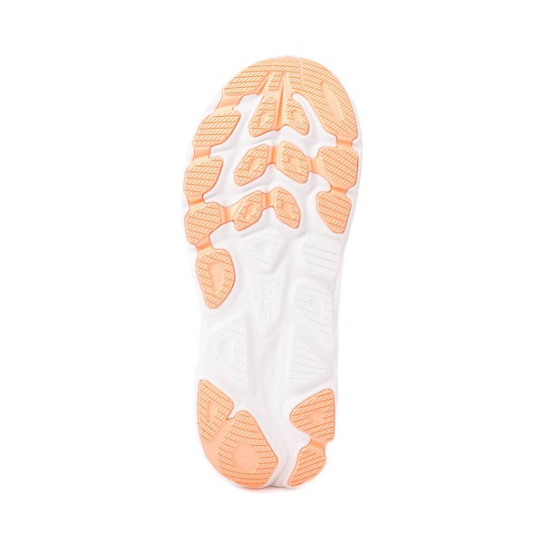 alternate view Womens HOKA Clifton 10 Athletic Shoe - Lilac Cream / Tangerine GlowALT3