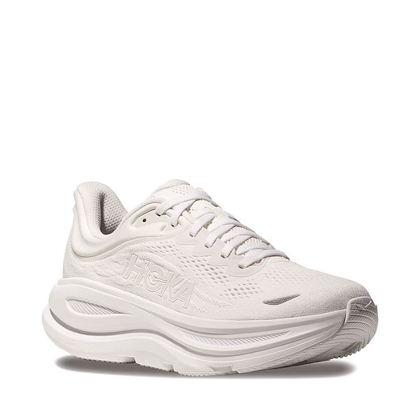 alternate view Womens HOKA Bondi 9 Running Shoe - White / WhiteALT5