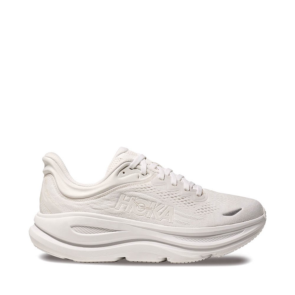Womens HOKA Bondi 9 Running Shoe - White / White