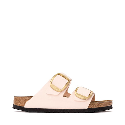 Main view of Womens Birkenstock Arizona Big Buckle Slide Sandal - Light Rose