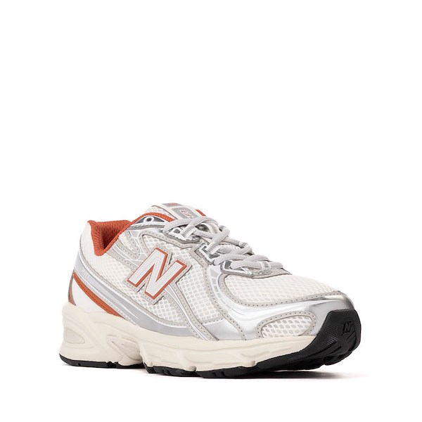 alternate view New Balance 740 Athletic Shoe - Big Kid - Silver Metallic / CinnamonALT5