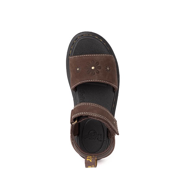 alternate view Dr. Martens Marlowe Sandal - Little Kid / Big Kid - Dark BrownALT2