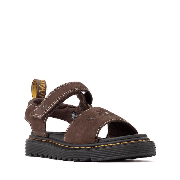alternate view Dr. Martens Marlowe Sandal - Little Kid / Big Kid - Dark BrownALT5