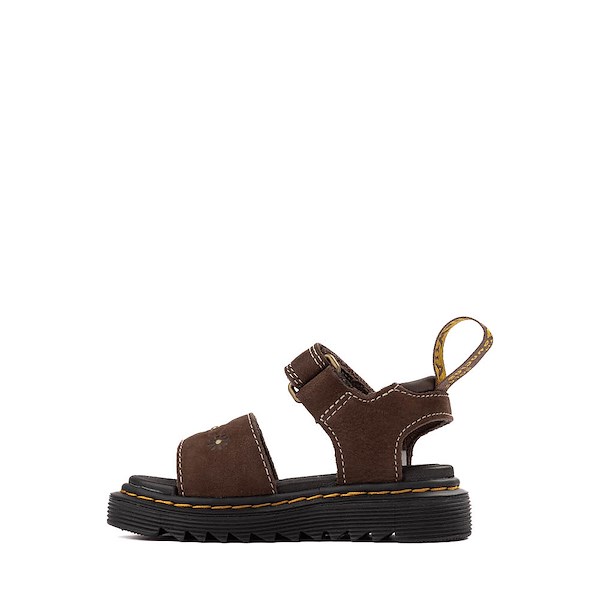 alternate view Dr. Martens Marlowe Sandal - Toddler - Dark BrownALT1