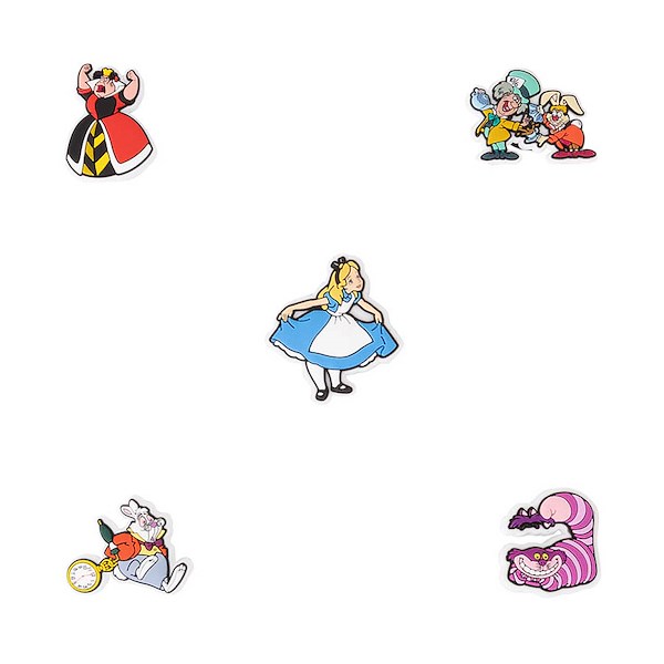 alternate view Disney Alice in Wonderland Crocs Jibbitz™ Shoe Charms 5 Pack - MulticolorALT1