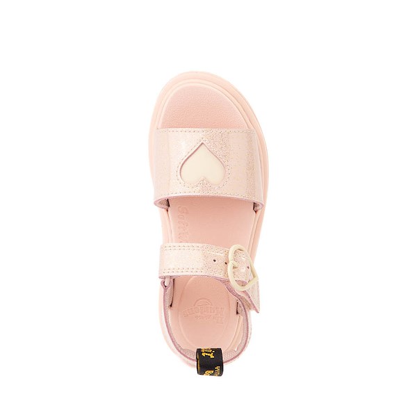 alternate view Dr. Martens Marlowe II Hearts Sandal - Little Kid - Powder Pink / Cloud CreamALT2